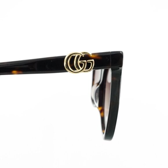 Gucci GG1071 Cat Eye Sunglasses Tortoise Brown OS - Picture 6 of 15